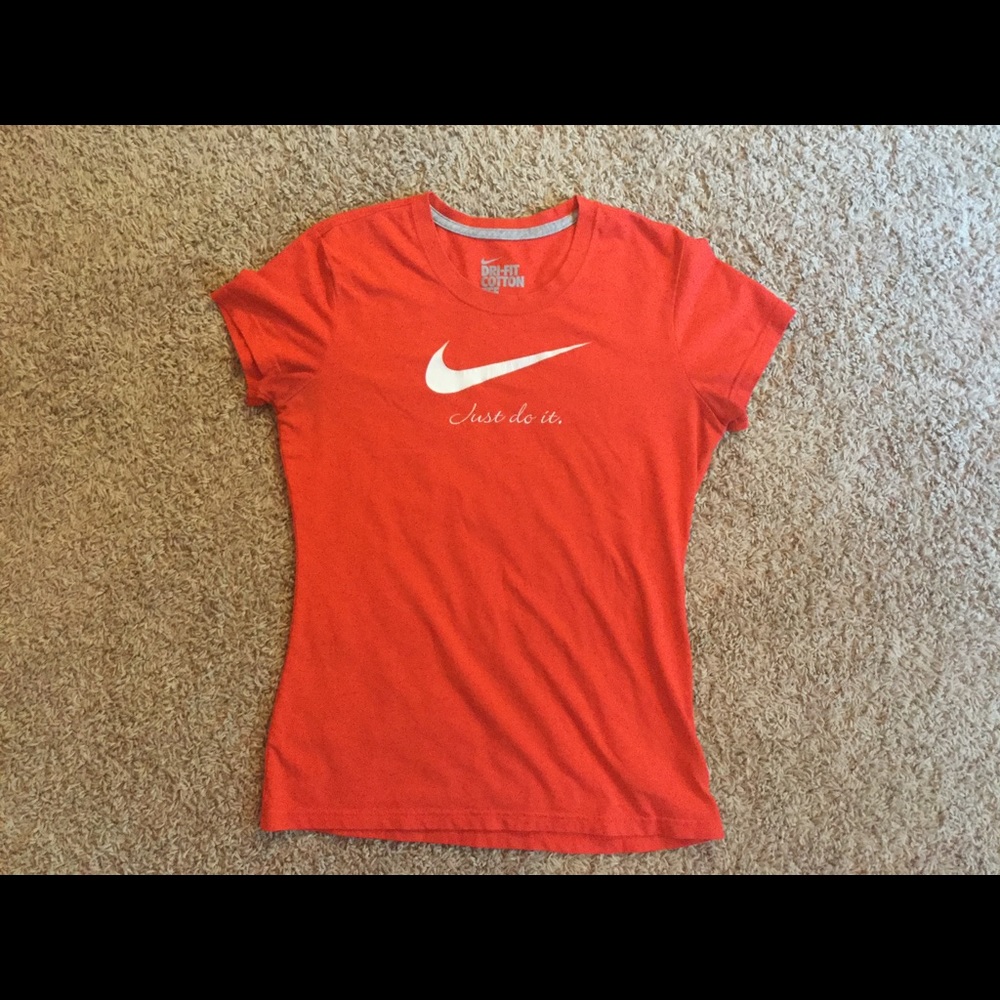 Women's Nike "Just Do It" Dri-Fit Cotton Tee